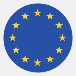EU-vlag Ronde Sticker