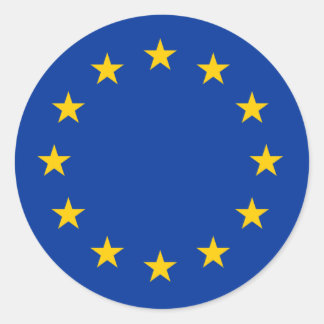EU-vlag Ronde Sticker