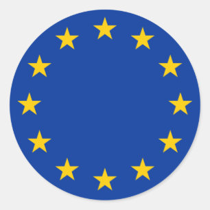 EU-vlag Ronde Sticker