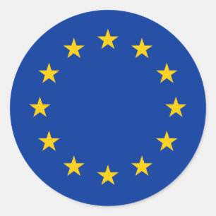 EU-vlag Ronde Sticker