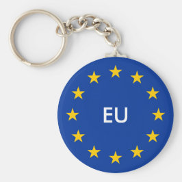 EU-vlag sleutelhangers met aangepaste tekst