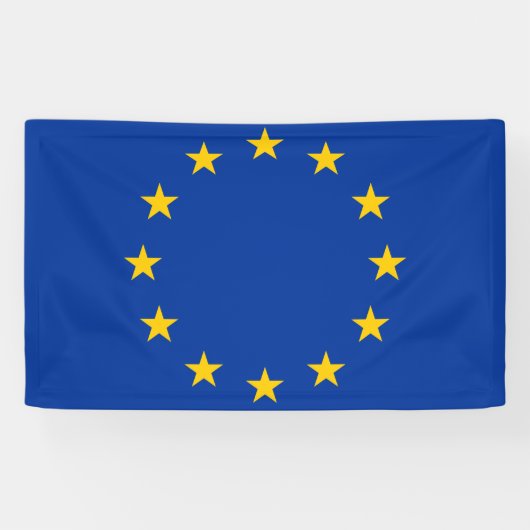 EU-vlag Spandoek (Horizontaal)