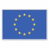 EU-vlag Sticker (Voorkant)