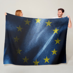 EU-zijde vlag Fleece Deken