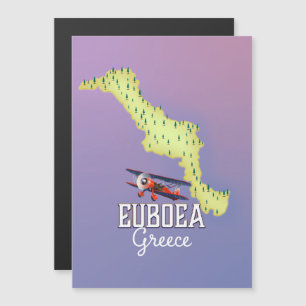 Euboea Griekenland Kaart reisposter