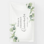 Eucalyptus 15e verjaardag Quinceanera Celebration Spandoek (Verticaal)