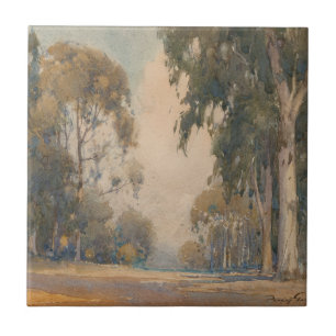 Eucalyptus (1922) - Fijne Waterverf Botanisch Tegeltje