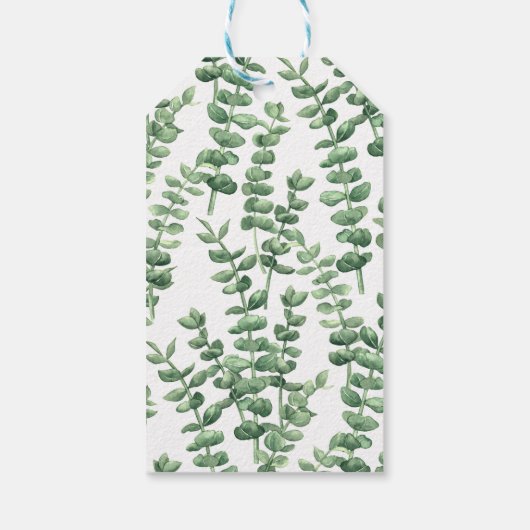 Eucalyptus 1 cadeaulabel (Achterkant)