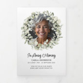 Eucalyptus 2-foto begrafenis / gedenkteken drieluik programma (Cover)