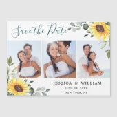 Eucalyptus 3 PHOTO Enregistrer la date Carte magné (Devant)