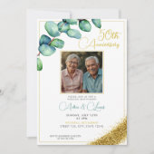 Eucalyptus 50ste bruiloft Jubileum Kaart (Voorkant)