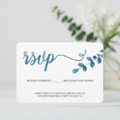 Eucalyptus à l'aquarelle simple RSVP sans envoi po (Debout devant)