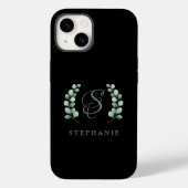 Eucalyptus - Aangepaste monogram bijtende eucalypt Case-Mate iPhone Case (Achterkant)