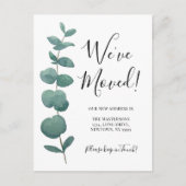 Eucalyptus adreswijziging aankondigingskaart (Voorkant)