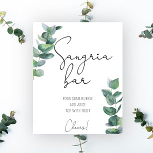 Eucalyptus - Affiche de bar à sangria