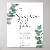 Eucalyptus - Affiche de bar à sangria (Devant)
