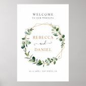 Eucalyptus Affiche de bienvenue Mariage de verdure (Devant)