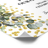 Eucalyptus Affiche de bienvenue Notre livre d'hôte (Coin)