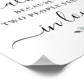 Eucalyptus Al omdat twee mensen verliefd werden Poster (Hoek)