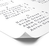 Eucalyptus Alfabetical Wedding Seating Chart Poster (Hoek)