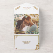 Eucalyptus All in One Wedding Invitation Uitnodiging (Buitenkant)