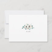 Eucalyptus anemone floral mariage rustique RSVP (Dos)