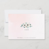 Eucalyptus anemone floral mariage rustique RSVP (Dos)