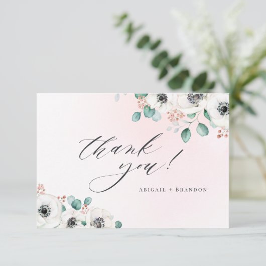 Eucalyptus anemone floral rustique merci (Debout devant)