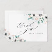 Eucalyptus anemone floral rustique merci (Devant / Derrière)