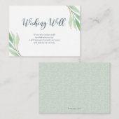 Eucalyptus aquarelle du jardin | Carte Wishing Wel (Devant / Derrière)