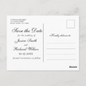 Eucalyptus Aquarelle Enregistrer la date Carte pos (Dos)