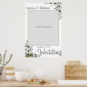 Eucalyptus Aquarelle Mariage Photo Prop Poster (Cuisine)