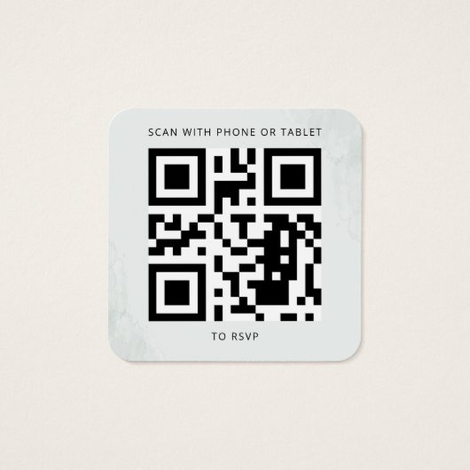 Eucalyptus Aquarelle Mariage Succulent Carte RSVP (Dos)