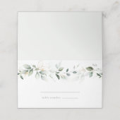 Eucalyptus Aquarelle Or Feuilles Cartes de Place (Extérieur déplié)