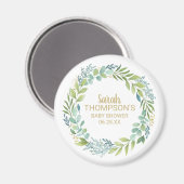 Eucalyptus Aquarelle Verdure Aimant personnalisé (Recto/Verso)