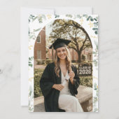 Eucalyptus Arch Photo Graduation Invitation (Dos)