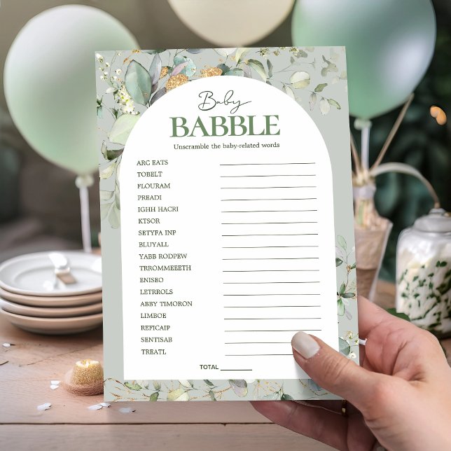 Eucalyptus Baby Babble Word Scramble spelletjes (Creator heeft geüpload)