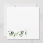 Eucalyptus Baby onthullen botanische zwangerschap Aankondiging (Achterkant)