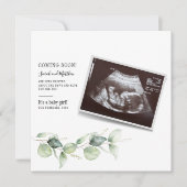 Eucalyptus Baby onthullen botanische zwangerschap Aankondiging (Voorkant)