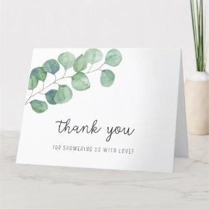 Eucalyptus - baby shower merci
