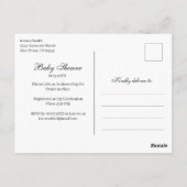 Eucalyptus Baby shower Uitnodiging Briefkaart (Achterkant)