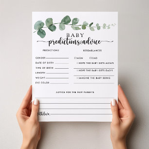 Eucalyptus Baby Voorspellingen en Advieskaarten