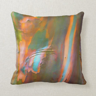 Eucalyptus Bark in de stijl van impressionist Kussen