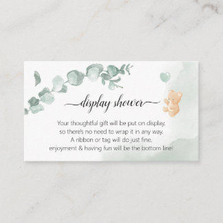 Eucalyptus Beer Baby shower Informatiekaartje