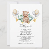 Eucalyptus Beer Couple Baby shower Greenery Script Kaart (Voorkant)