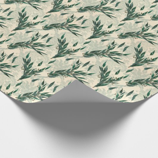 Eucalyptus betegelde elegant Weddenschap Cadeaupapier (Hoek)