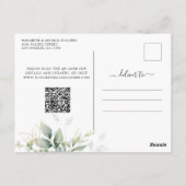 Eucalyptus Bewaar de datum met Foto Briefkaart (Achterkant)