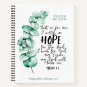 Eucalyptus Bible Verse About Hope Prayer Journal (Devant)