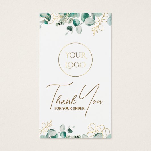 Eucalyptus bijsluiter visitekaartje (Voorkant)