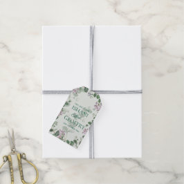 Eucalyptus Bladeren Groene Huwelijk Cadeaulabel